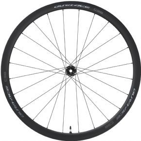 Shimano Dura-ace C36 Carbon Tubular Disc Brake Qr Front Wheel 36mm 12x100mm - Larger axle diameter for increased stiffness and efficiency