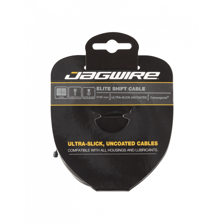 Jagwire Elite Shift Cable - Polished Ultra-Slick Stainless Campag