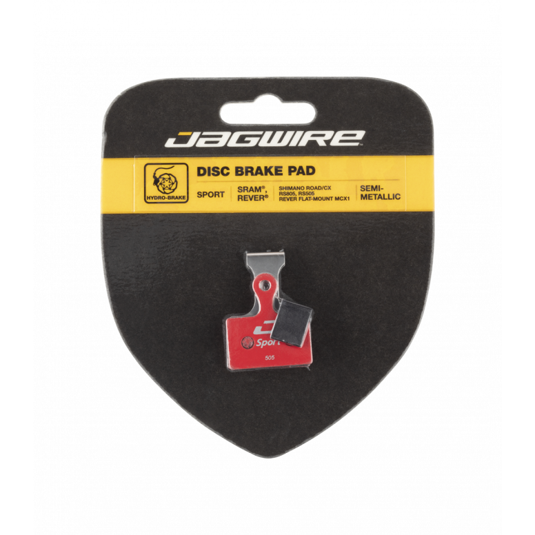 Jagwire Sport Semi-Metallic Disc Brake Pad - Shim Road & RideRever - Brake Pads