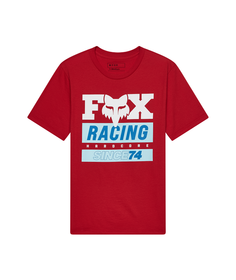 Fox YTH Since 74 SS Tee FA26 Medium Red / YXL