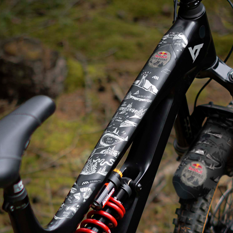 All Mountain Style Frame Guard Extra Red Bull Hardline
