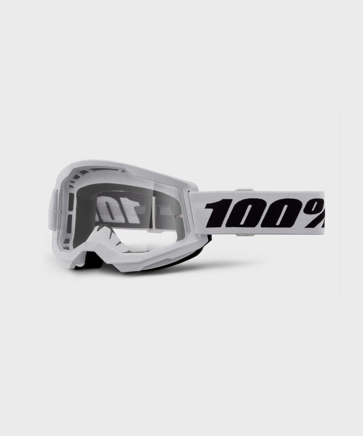 100% Strata 2 Youth Goggle White