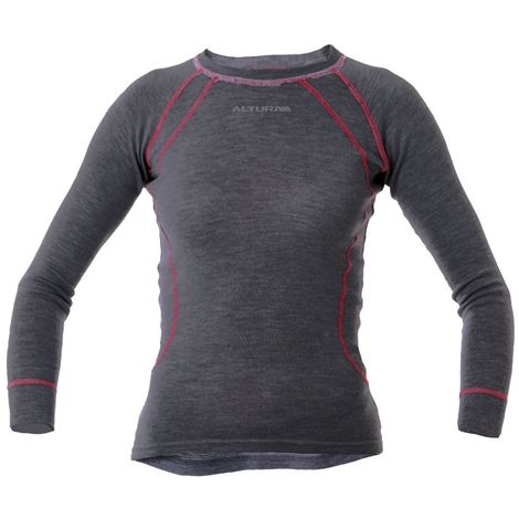 Altura Women's Merino Long Sleeve Base Layer Grey 8