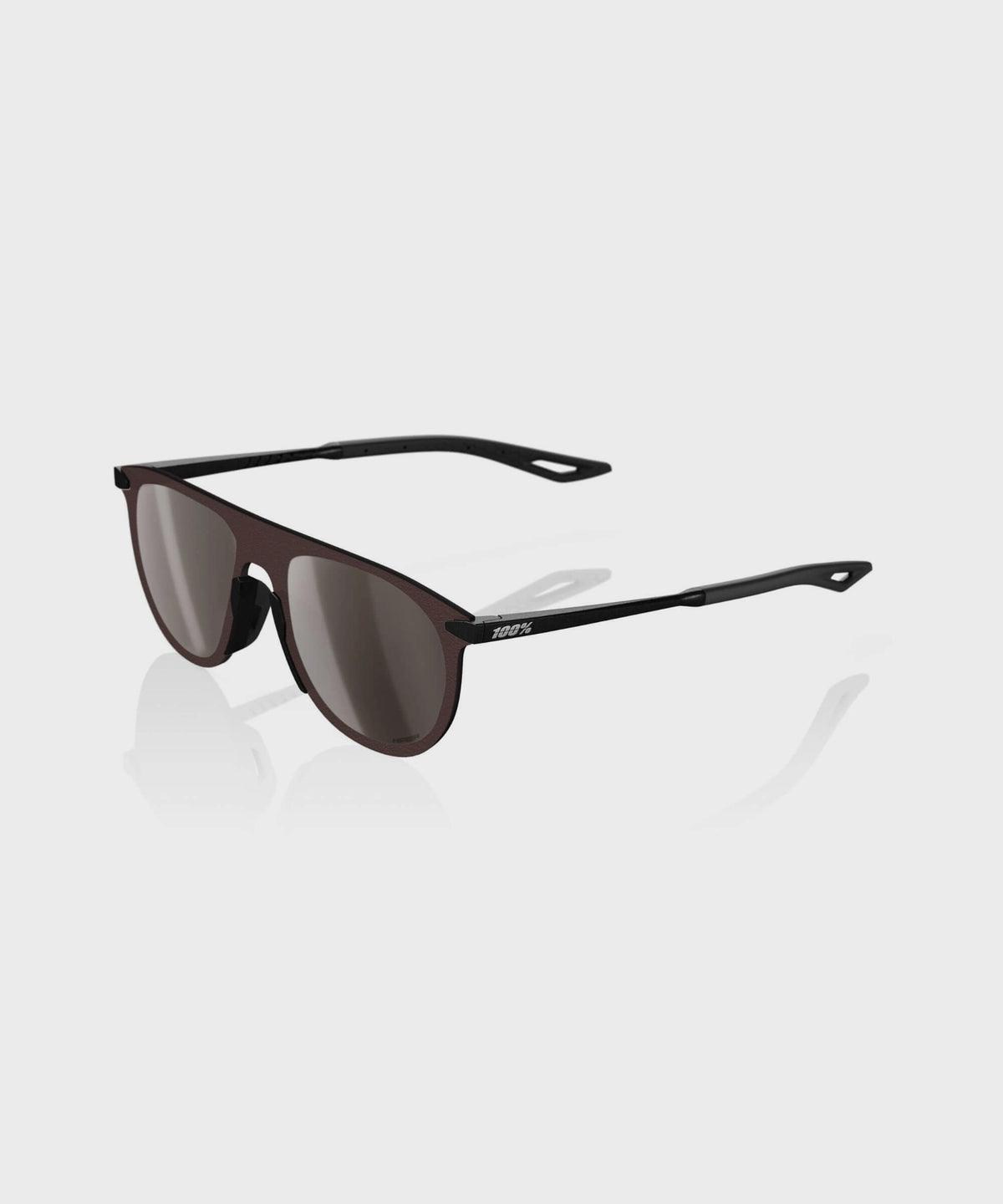 100% Legere Coil Glasses - Matte Black / HiPER Silver Mirror Lens Matte Black / HiPER Silver
