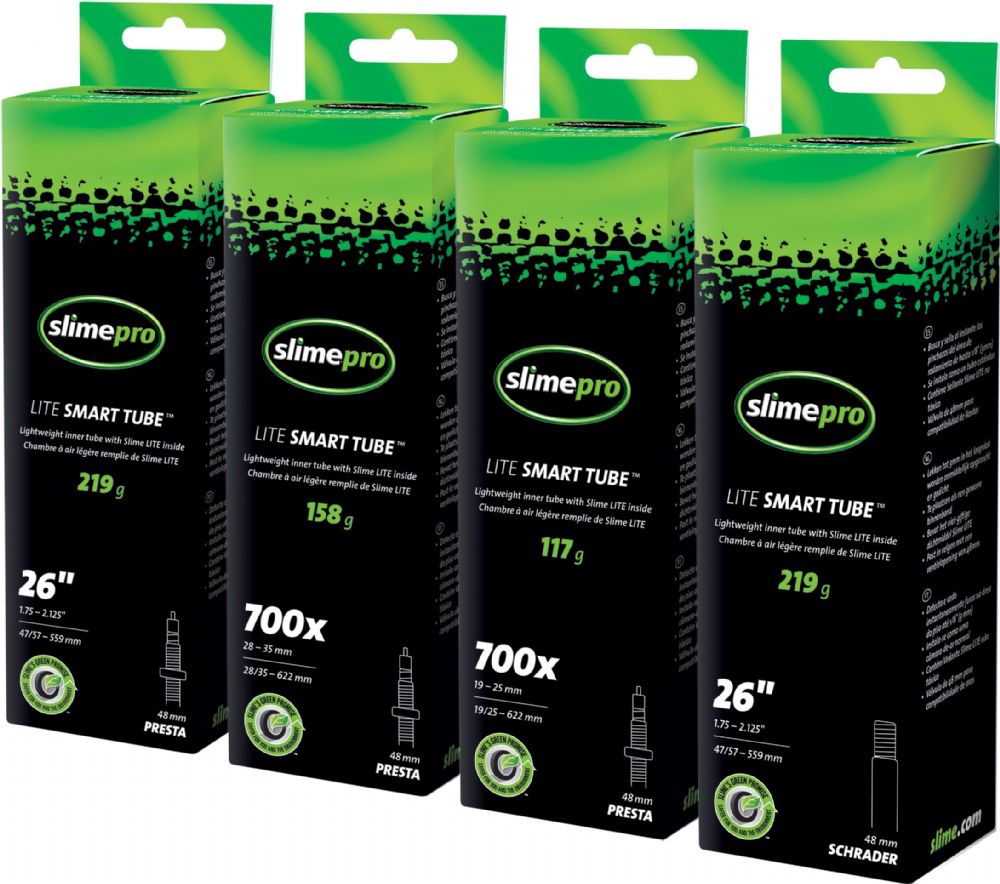 Pre-Filled Lite Inner Tubes 26 inch x 1.75/2.125 inch SV Black a