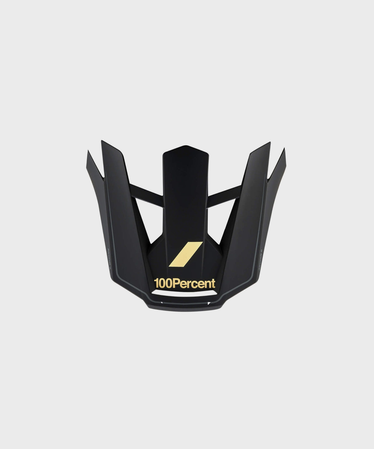 100% Aircraft 2 Replacement Visor Black S Black / Light Yellow