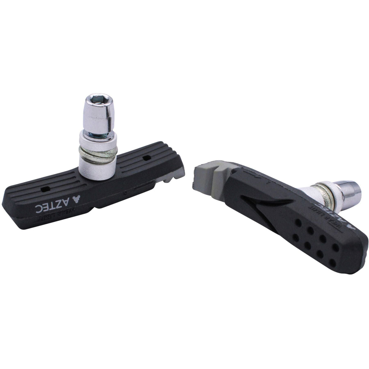 Aztec V-type one-piece brake blocks, Kevlar Plus with rim rake