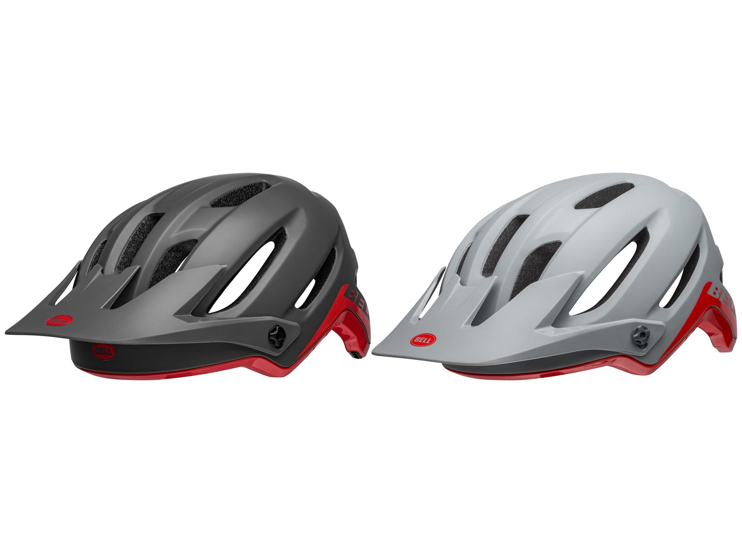 Bell 4Forty Helmet - Large - Matte/Gloss Grey/Red