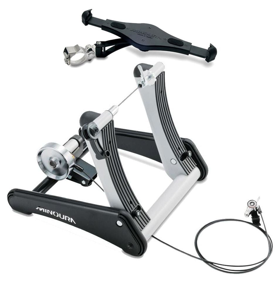 Minoura Live Ride LR541 Trainer: BLACK/WHITE