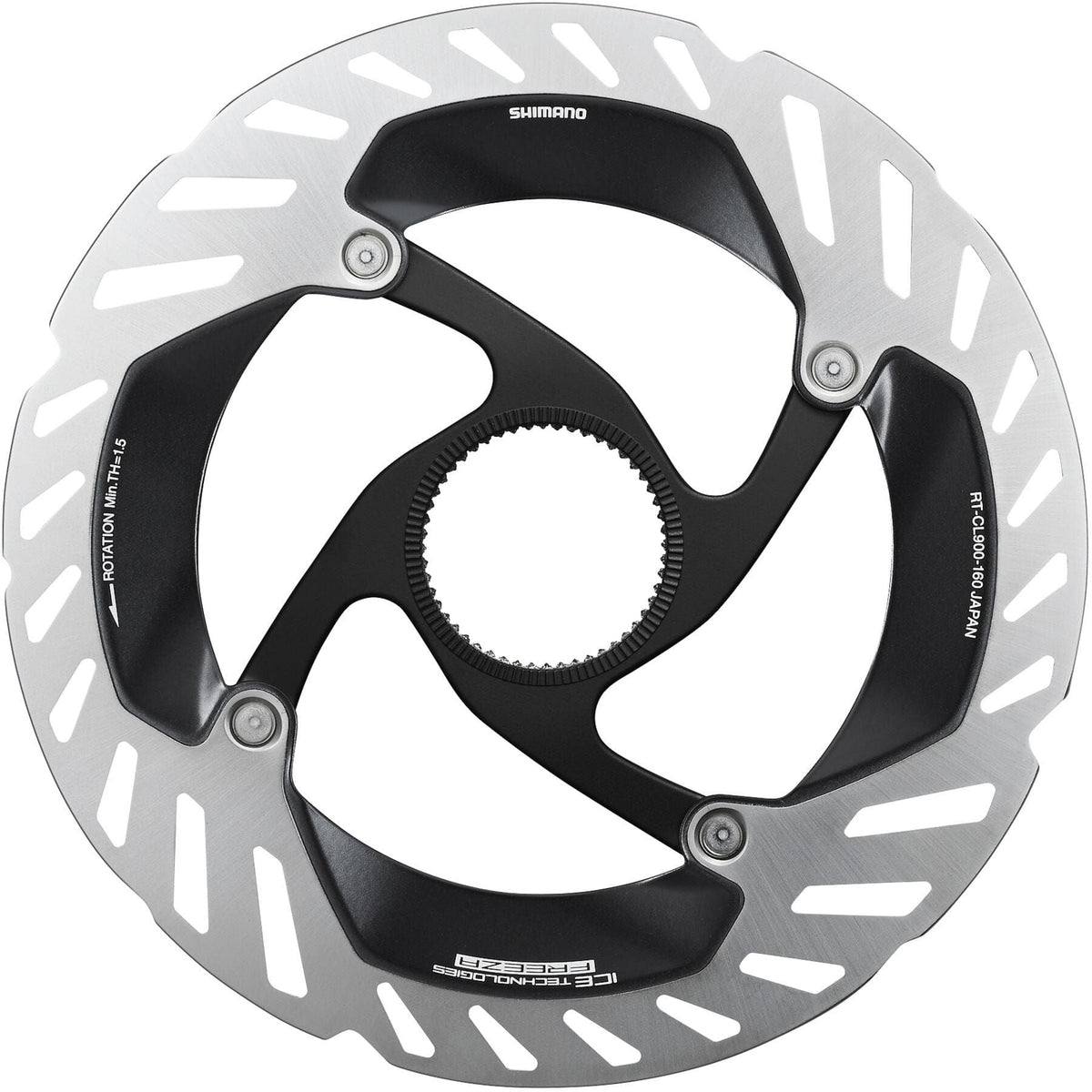 Shimano Dura-Ace RT-CL900 Ice Tech FREEZA rotor with internal lockring, 140 mm