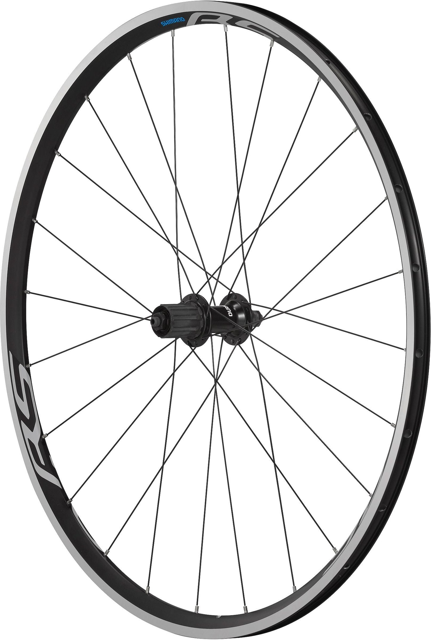 Shimano WH-RS100 clincher wheel, 9/10/11-speed, 130 mm Q/R axle, rear