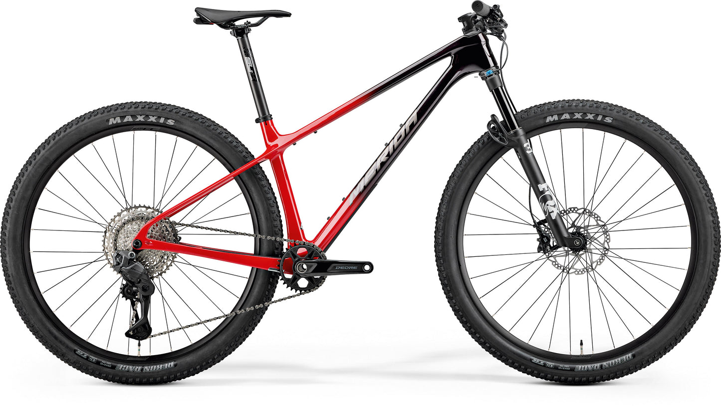 Merida Big Nine 7000 - Black/Red (Warm Slate Grey) - MY26