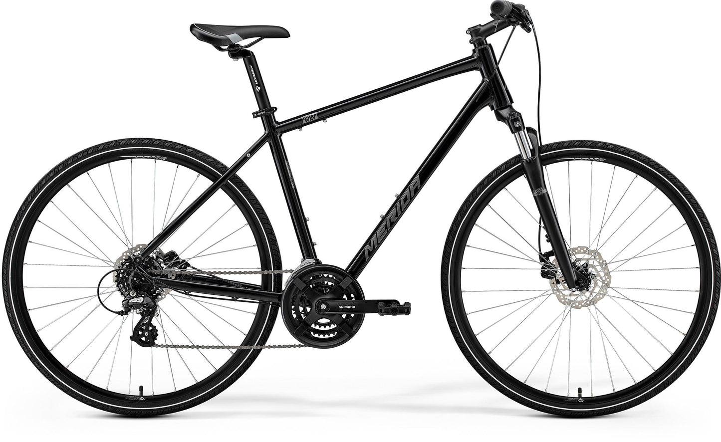 Merida Crossway 10 - Black/Silver - MY25