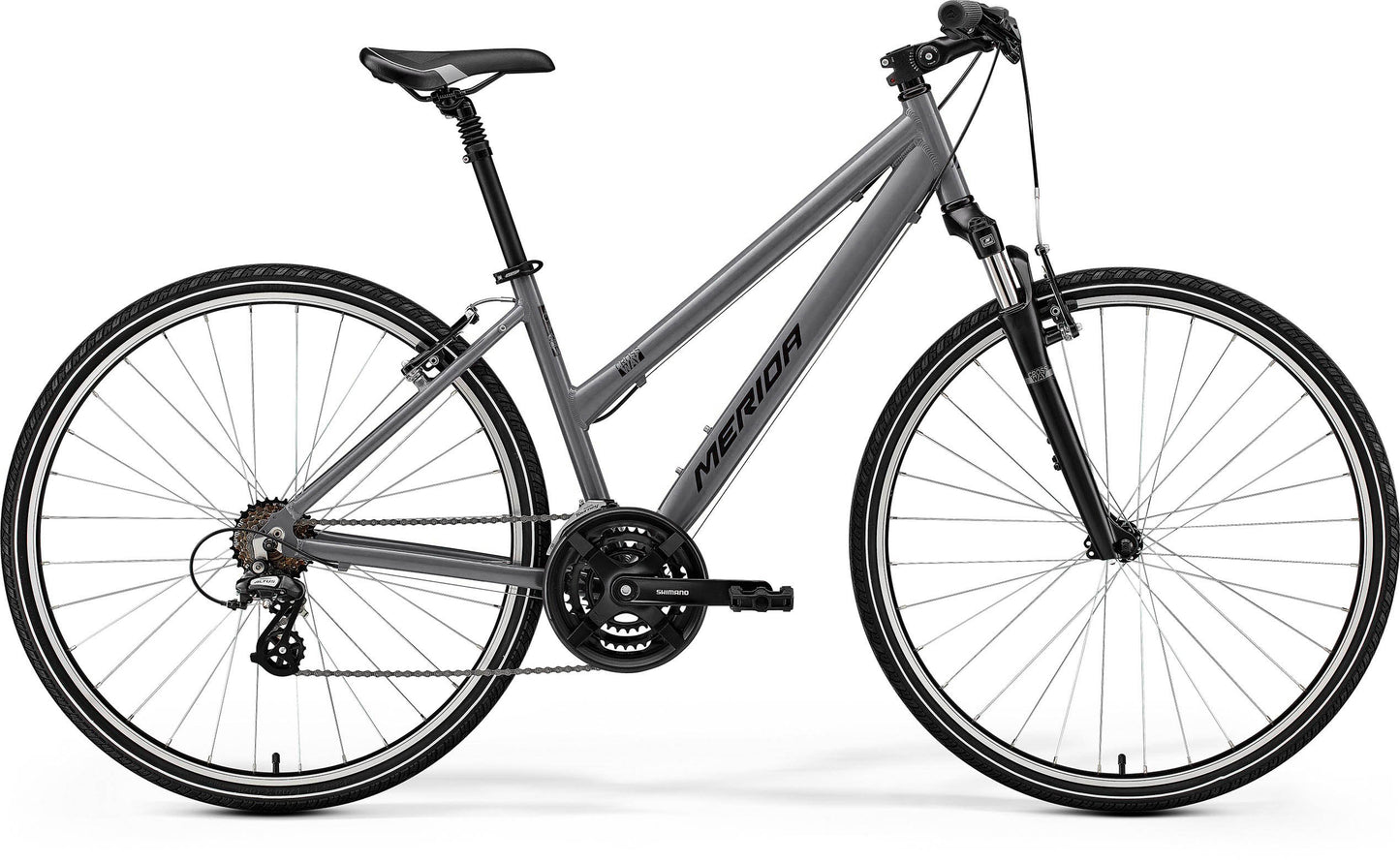 Merida Crossway 10-V Women's - Silk Warm Slate Grey (Black) - MY26