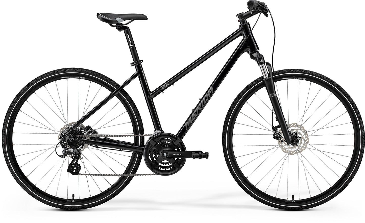 Merida Crossway 10 Women's - Black/Silver - MY25