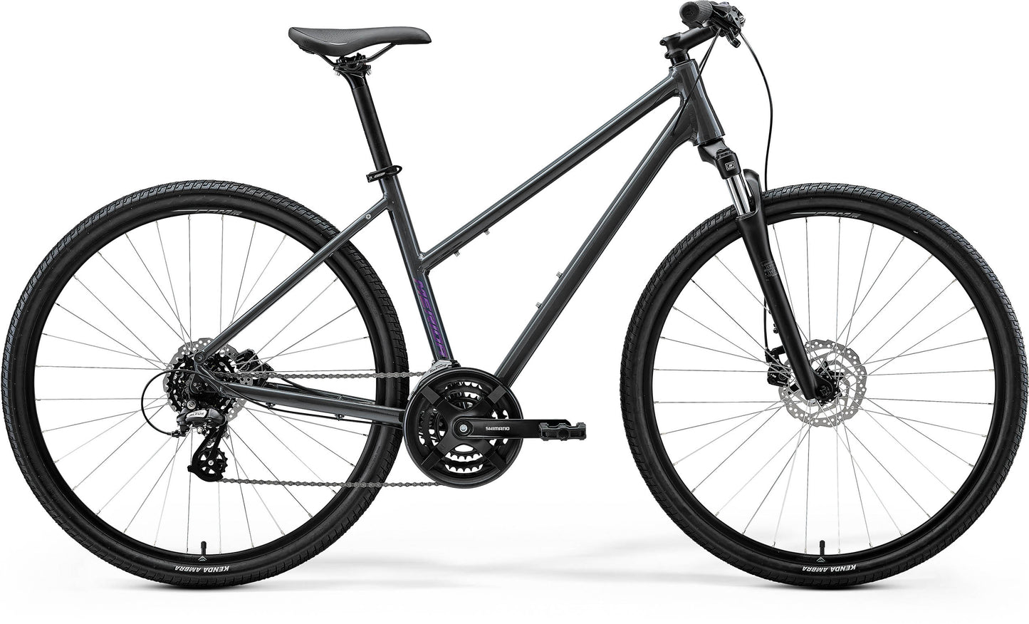 Merida Crossway 10 Women's - Glossy Cool Grey (Purple) - MY26