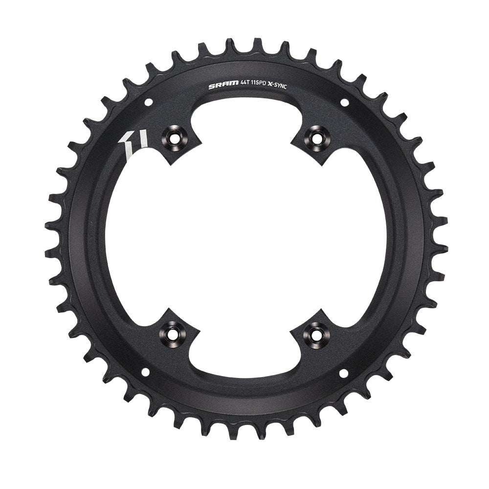 SRAM Chain Ring X-Sync 44T 11 Speed Apex1 Asymmetric 110BCD Alumblack BB30 Or Gxp