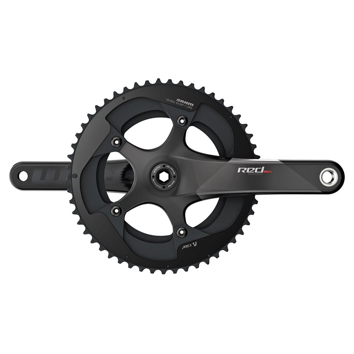 SRAM Crank Set Red BB30 172.5 53-39 Yaw Bearings NOT Included C2 11SPD 172.5MM 53-39T
