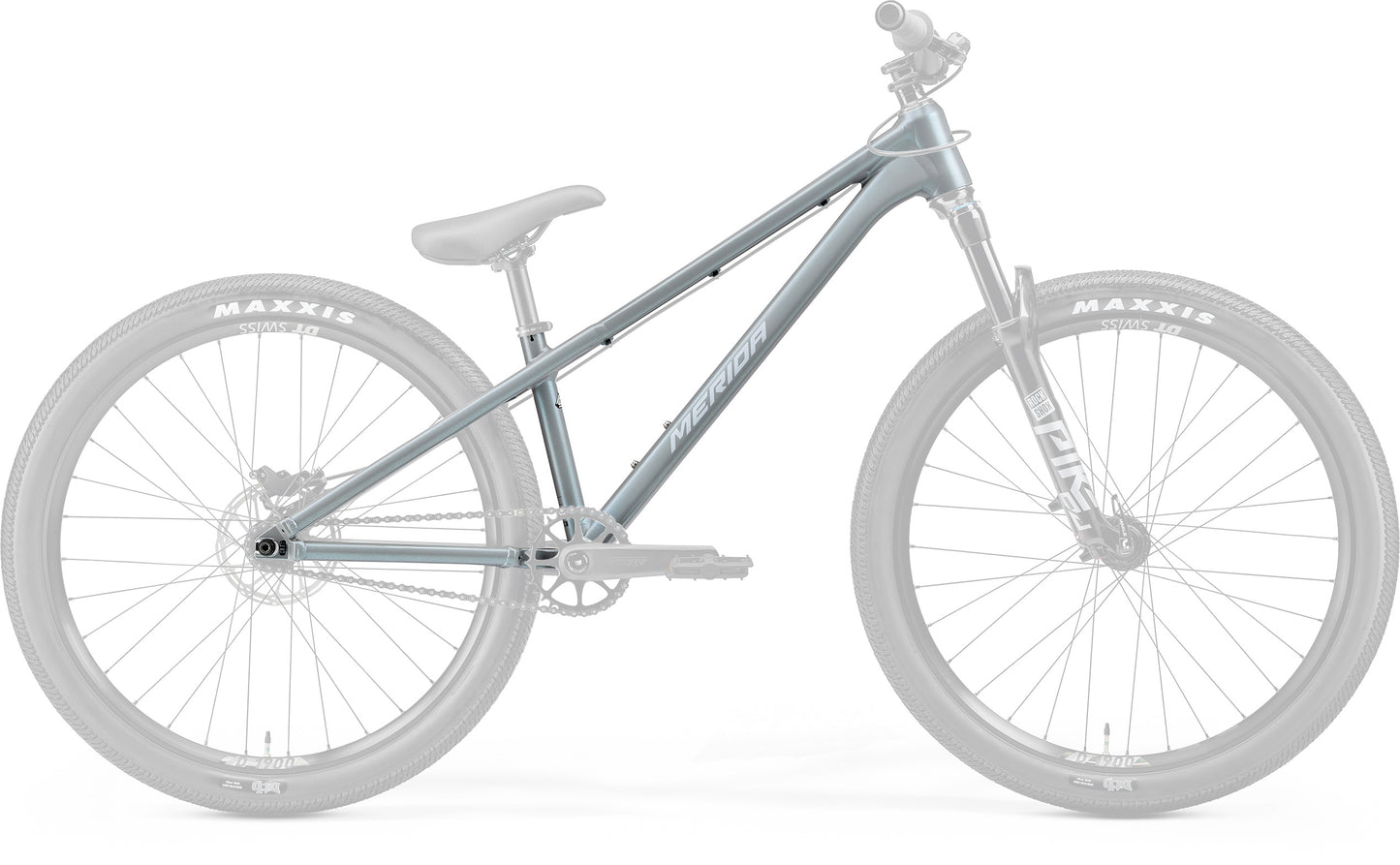 Merida Dirt 700 Frame - Silk Transparent Blue (Silver) - MY27