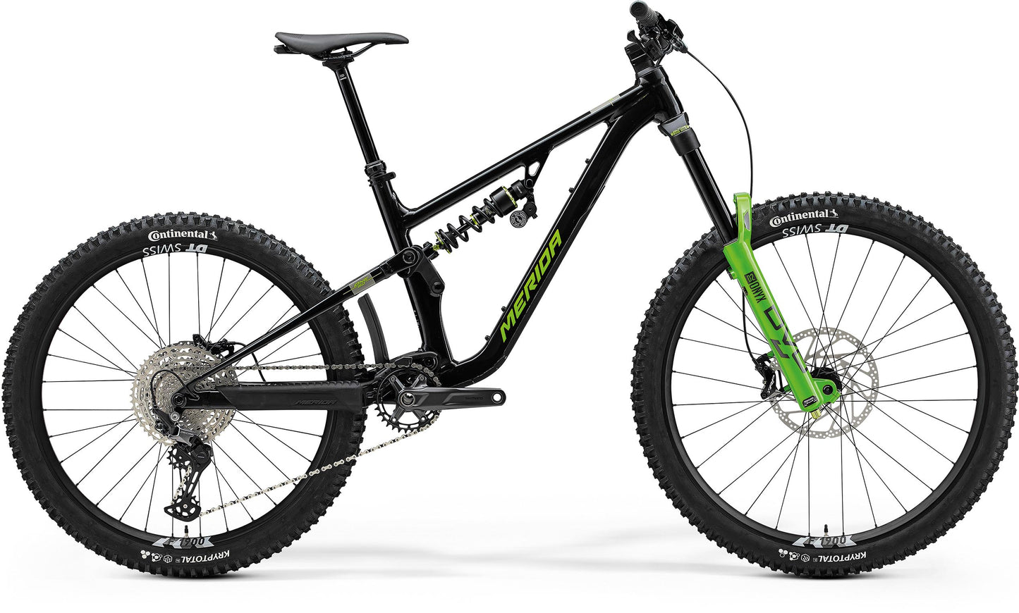 Merida One-Sixty FR 800 - Black/Grey/Green - MY25