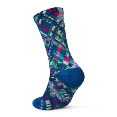 Endura PATCHWORK LTD PRINT SOCK BLU/BLU - Blue