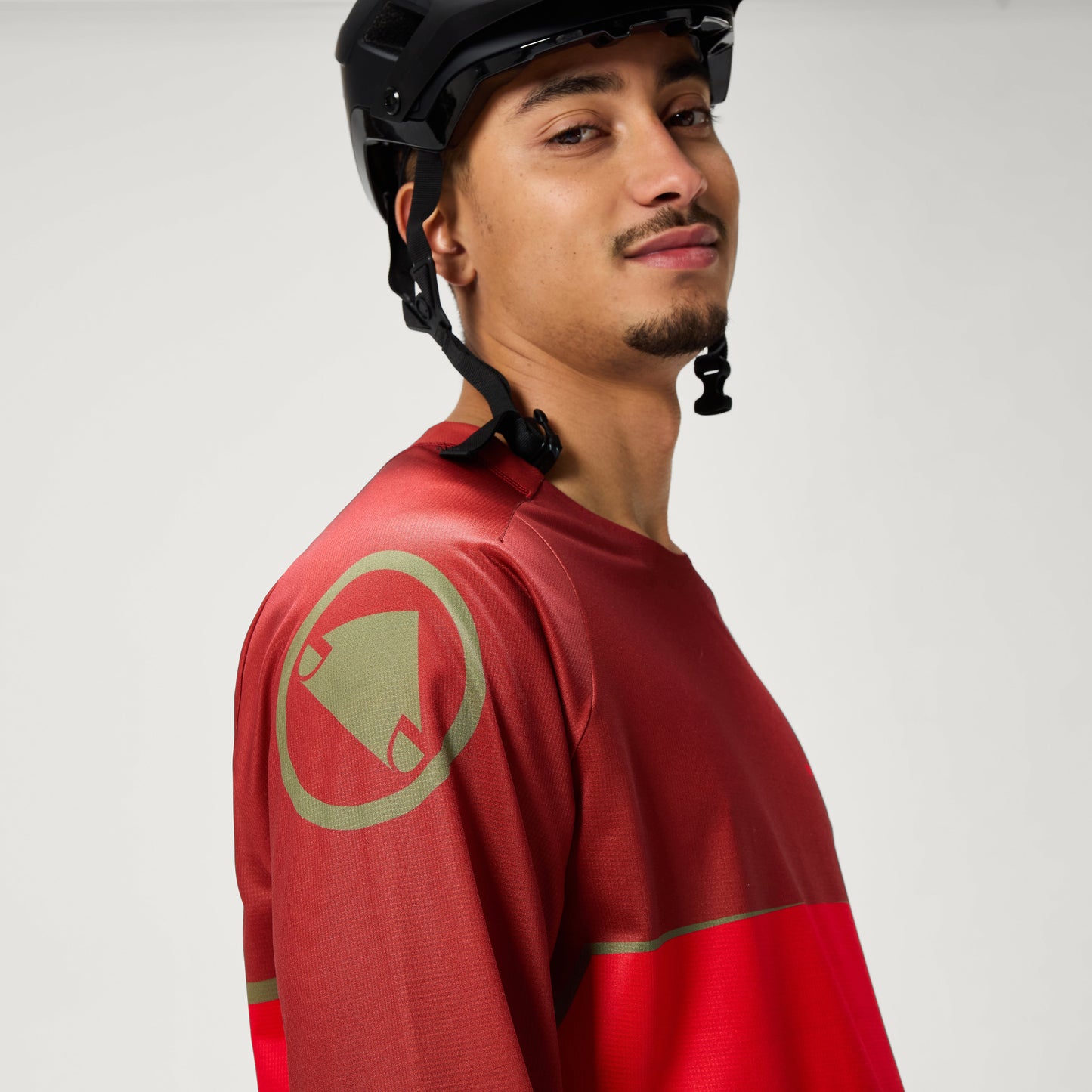 Endura CORE PRINTED L/S TEE RED/RED