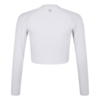 Endura WOMEN'S SULTRAC L/S CROP TEE LTPUR/DKWHT - Purple