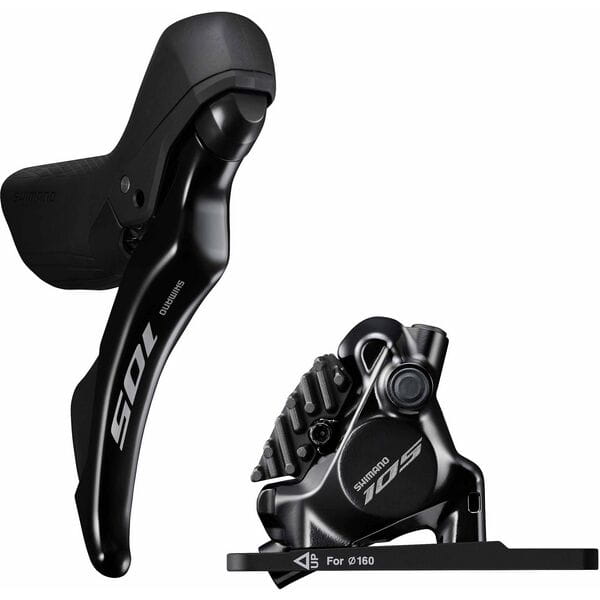 Shimano 105 ST-R7120 105 hydraulic disc STI set, flat mount calliper, right front