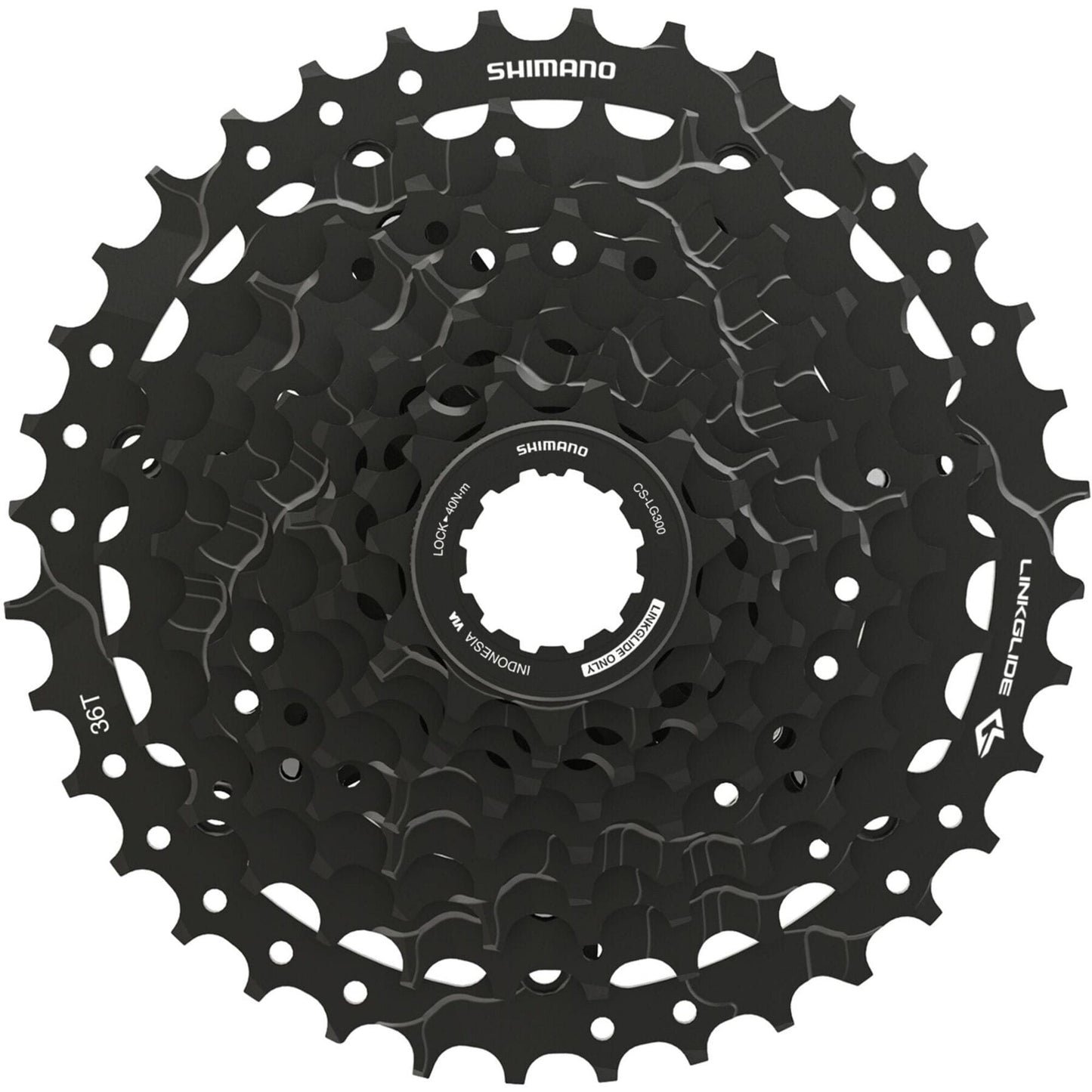 Shimano CUES CUES CS-LG300-9 Link Glide cassette, 9-speed, 11 - 36T