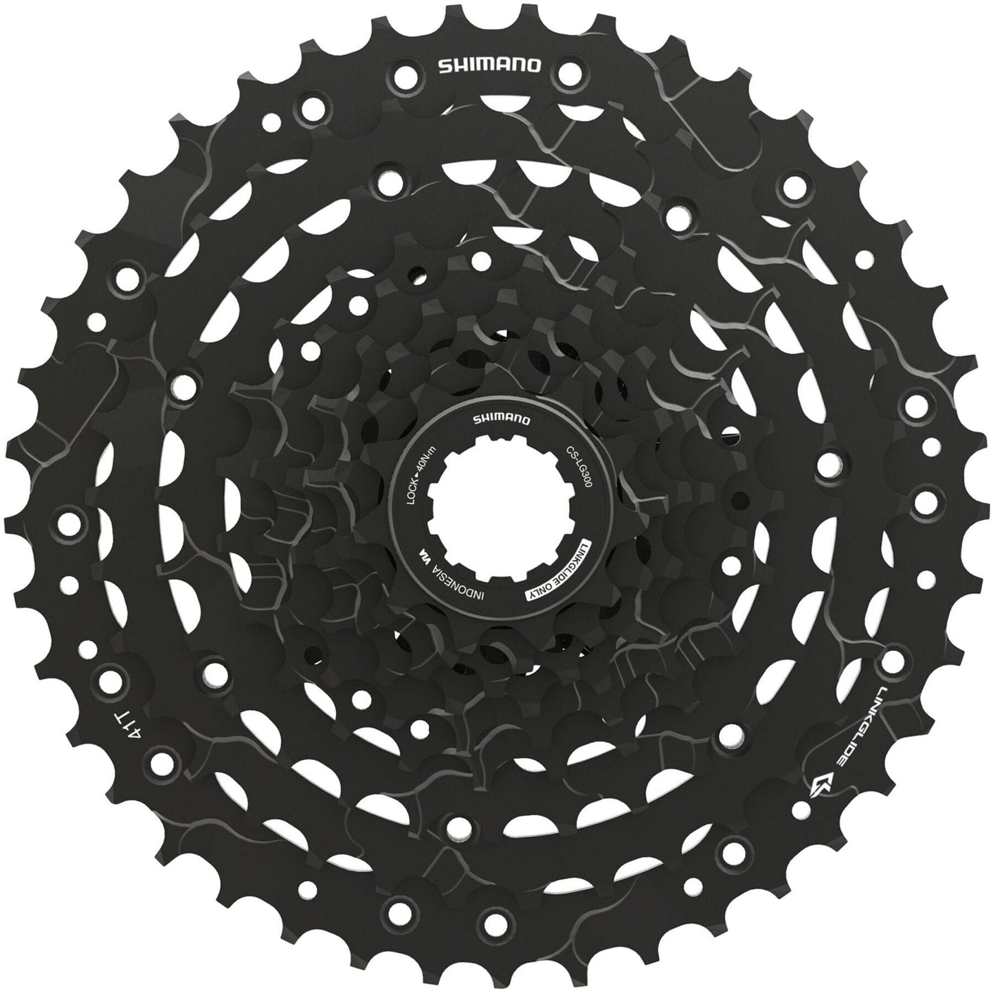 Shimano CUES CUES CS-LG300-9 Link Glide cassette, 9-speed, 11 - 41T