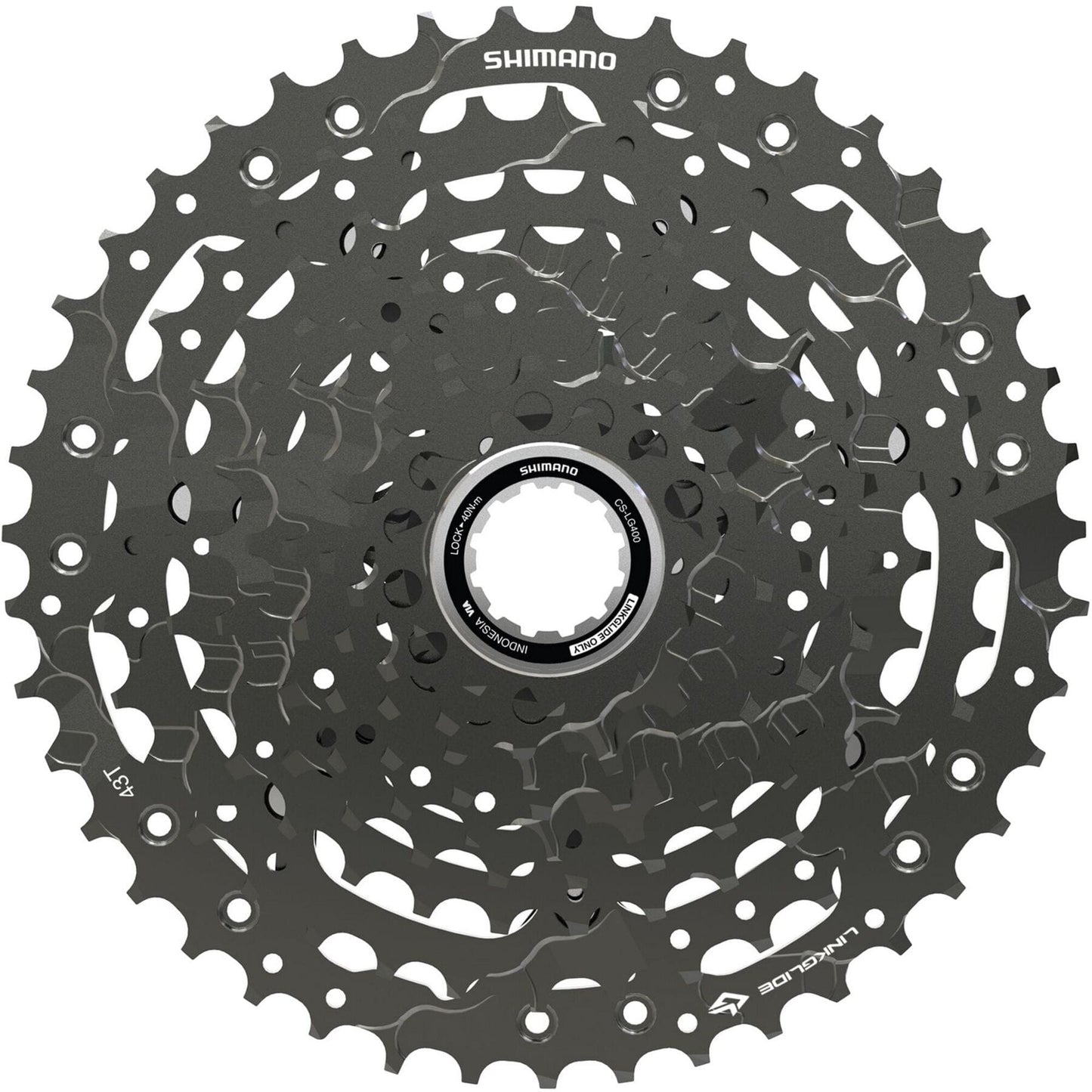 Shimano CUES CS-LG400-10 CUES Link Glide cassette, 10-speed, 11 - 43T
