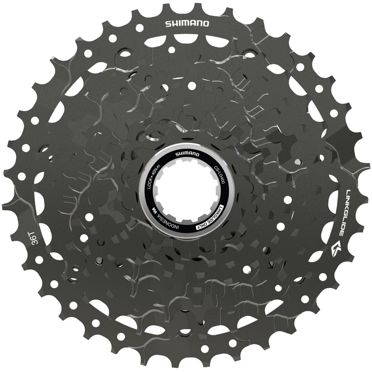 Shimano CUES CS-LG400-9 CUES Link Glide cassette, 9-speed, 11 - 36T