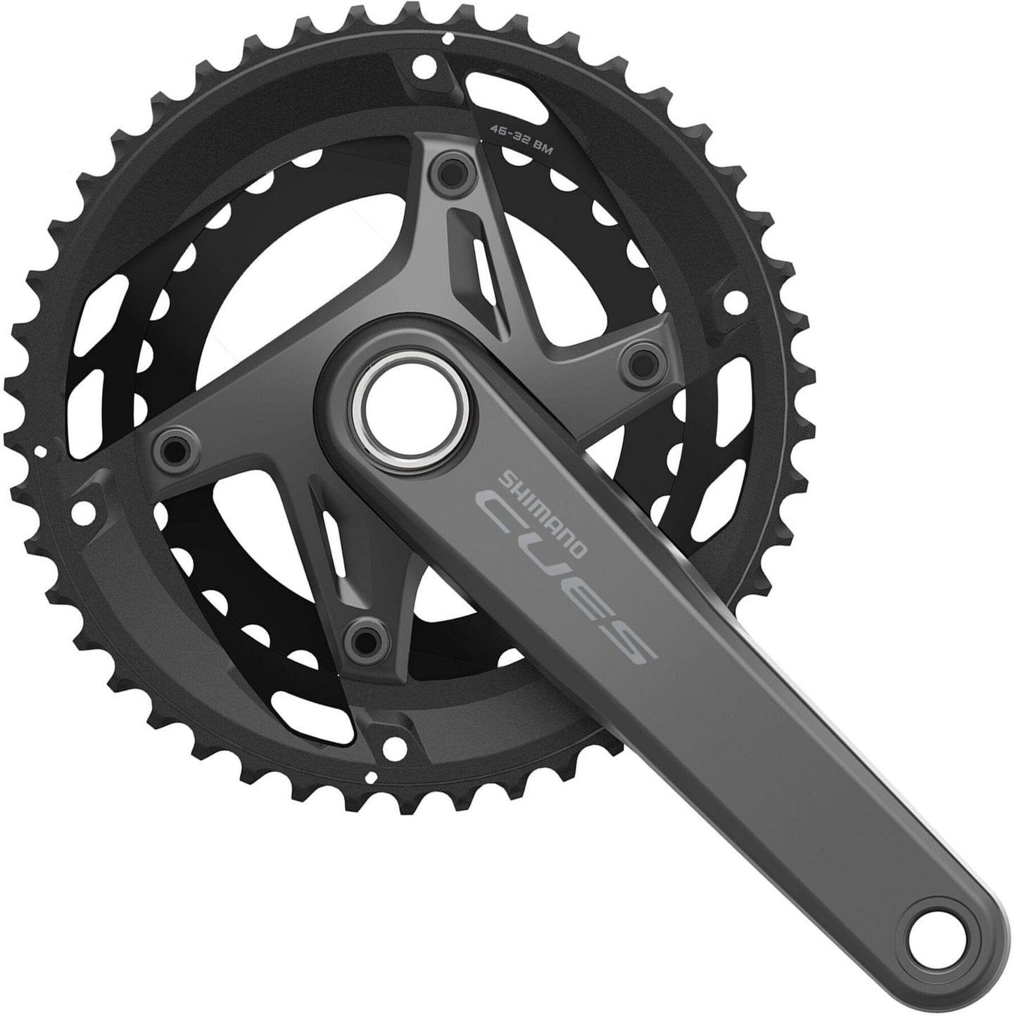 Shimano CUES FC-U6010 CUES HollowTech II chainset, for 11-speed, 46/32T