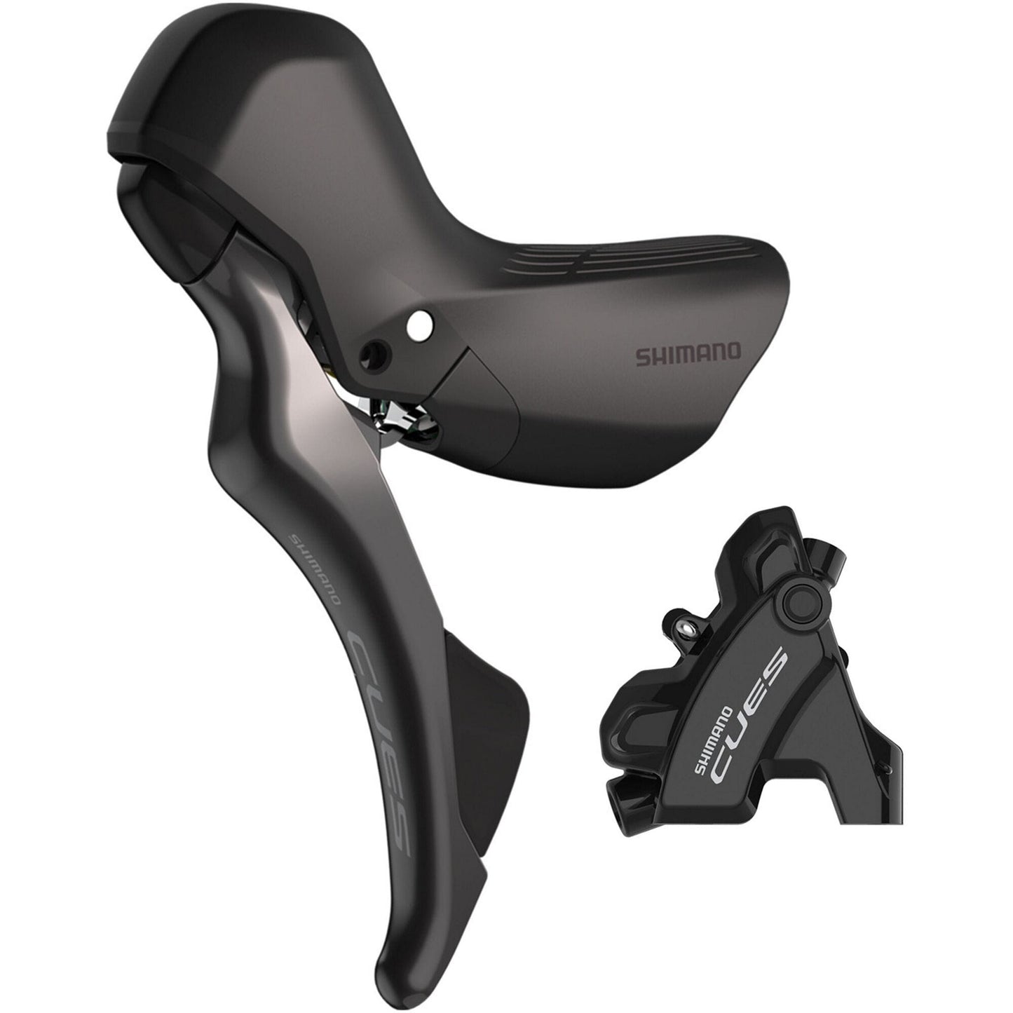 Shimano CUES CUES ST-U6030 bled hydraulic, mechanical STI set, flat mount calliper, LH rear