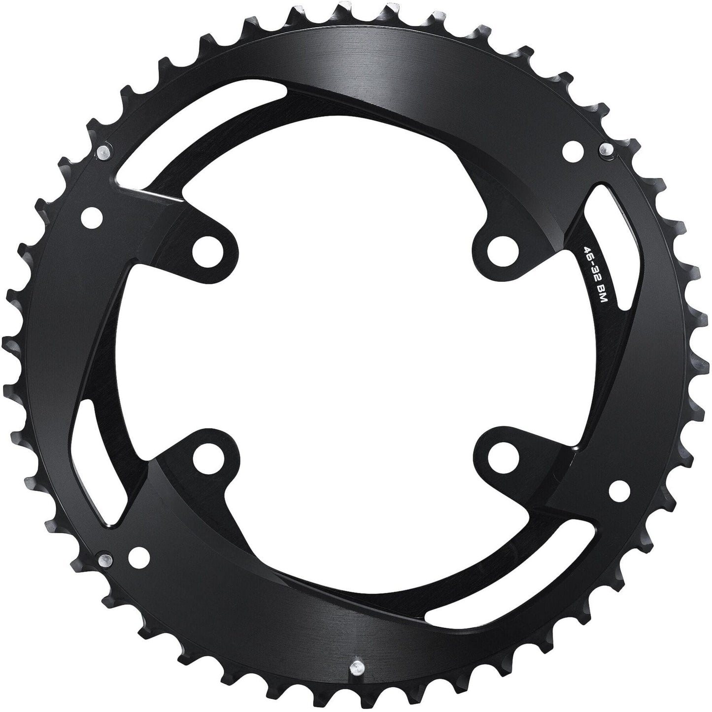 Shimano CUES FC-U8000-2 CUES 11 speed double outer chainring, 46T-BM for 46-32T