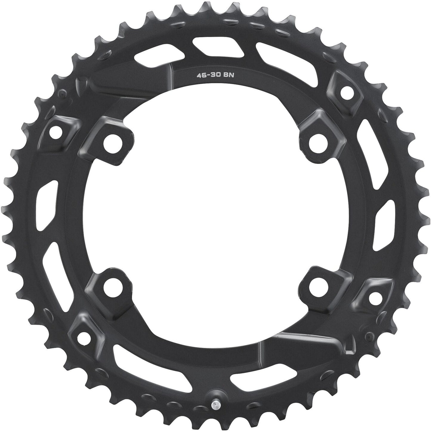 Shimano CUES FC-U6000-2 CUES 10/9 speed double outer chainring, 46T-BN for 46-30T