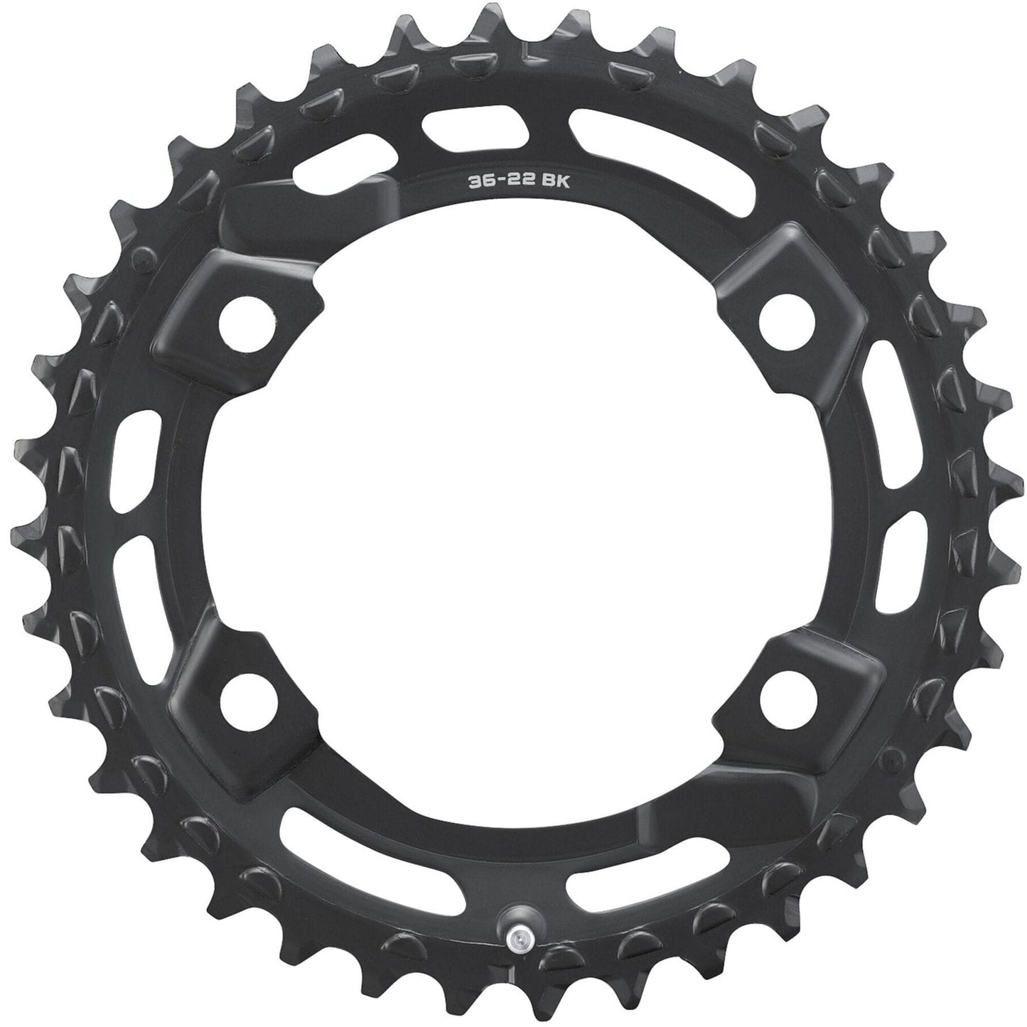 Shimano CUES FC-U6000-2 CUES 11/10/9 speed double outer chainring, 36T-BN for 36-22T