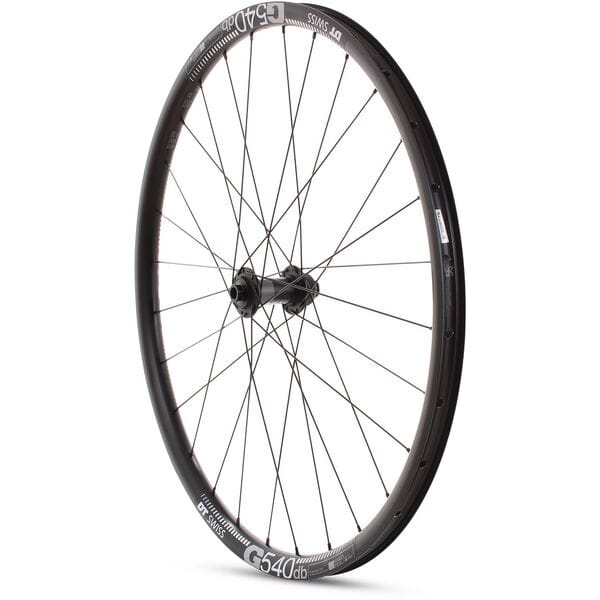 M Part Wheels Gravel Front Wheel DT 370 CL Hub TA 100x12mm G 540 Rim TLR black 650B