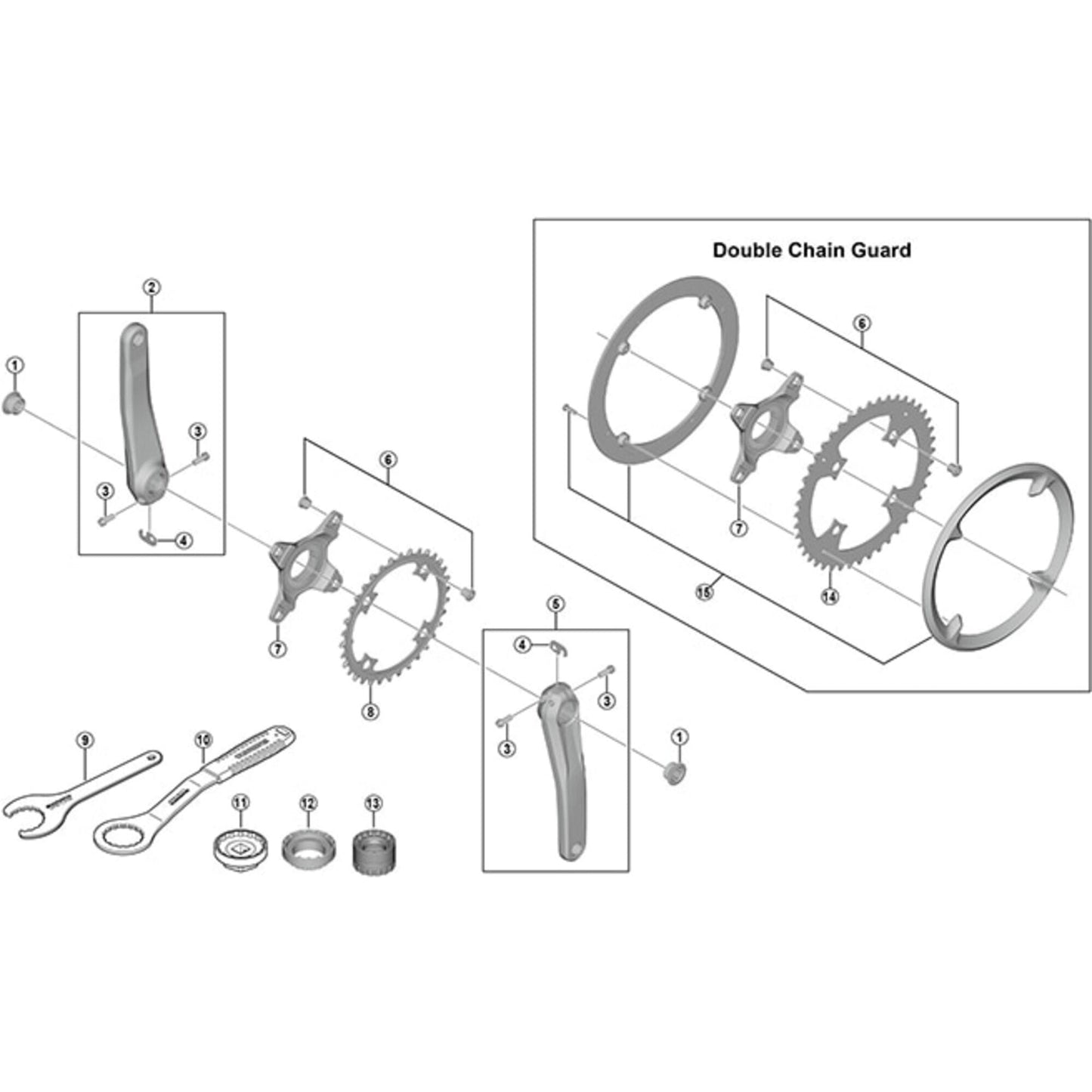Shimano STEPS FC-E8000 right hand crank arm unit