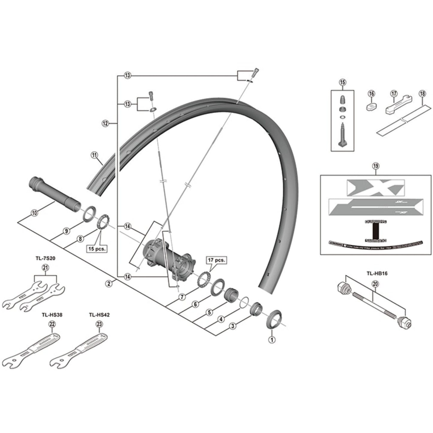 Shimano Spares HB-M618 right hand cone