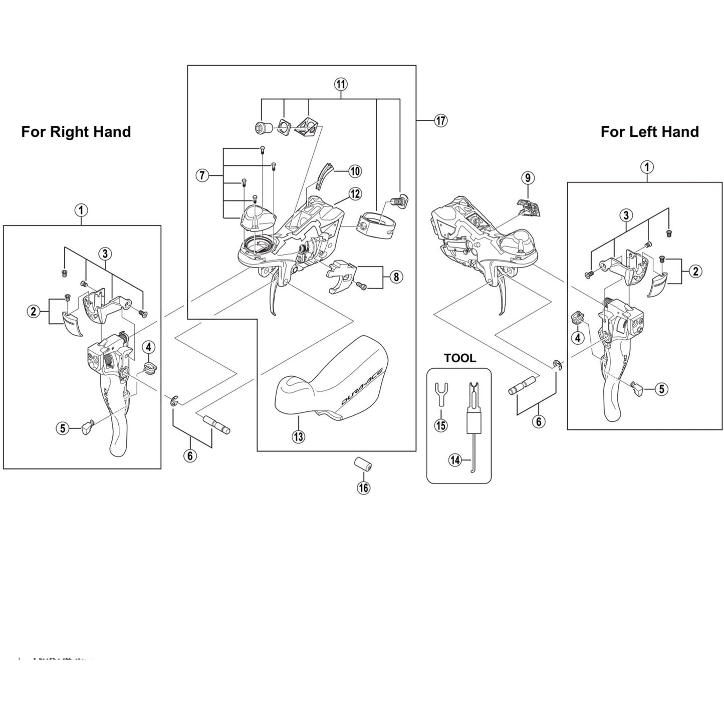 Shimano Spares ST-7900 lever axle and fixing screw
