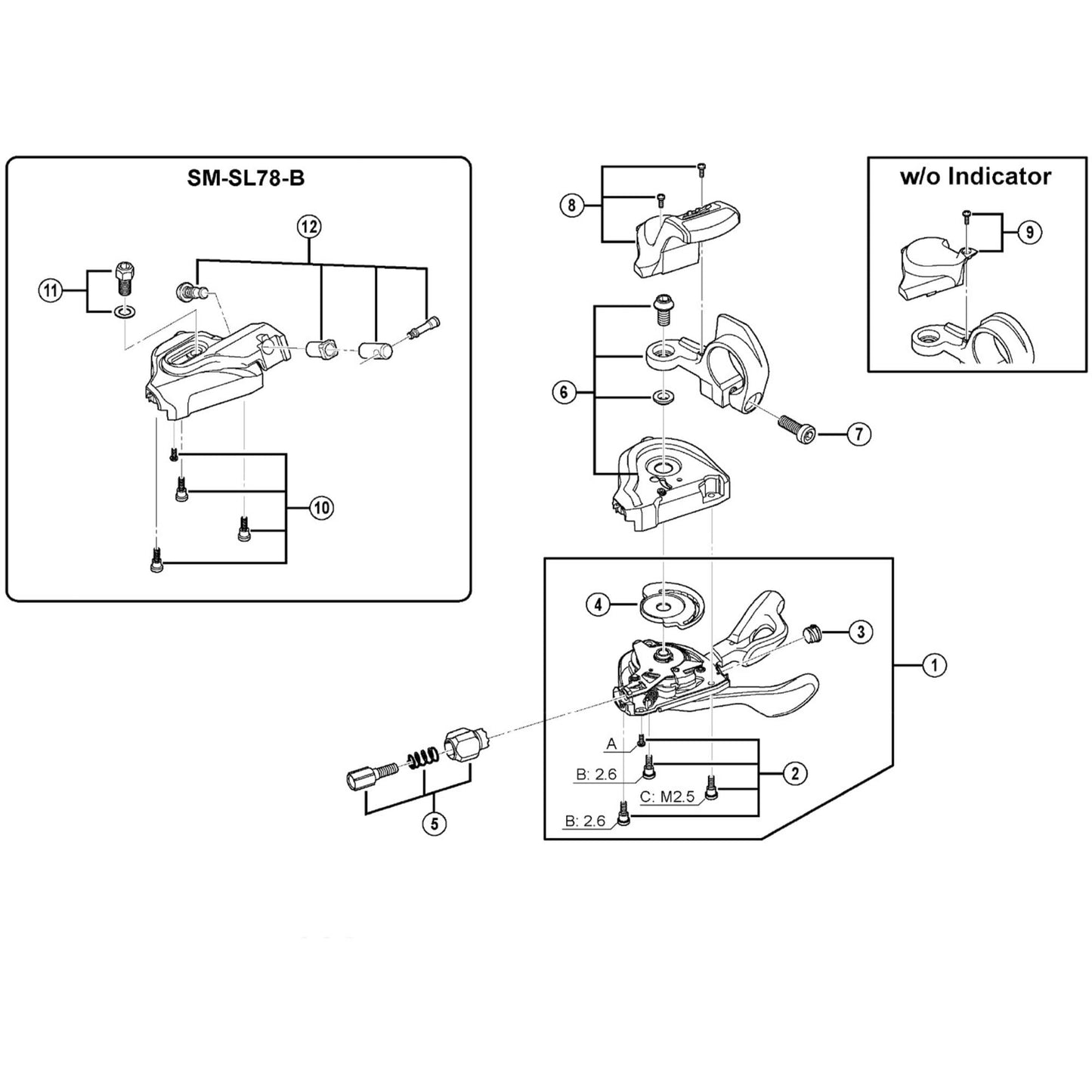 Shimano Spares SL-M780 right hand pin plate