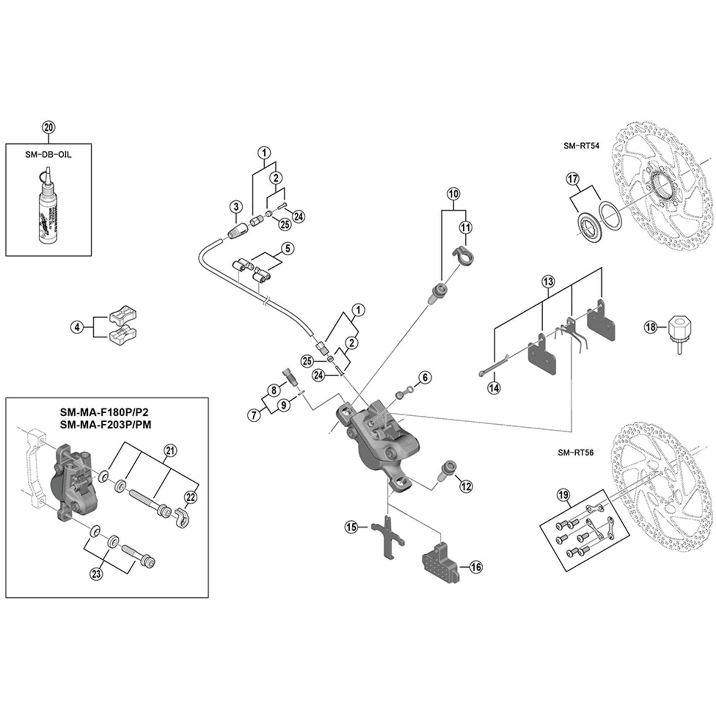 Shimano Spares BR-M395 cover