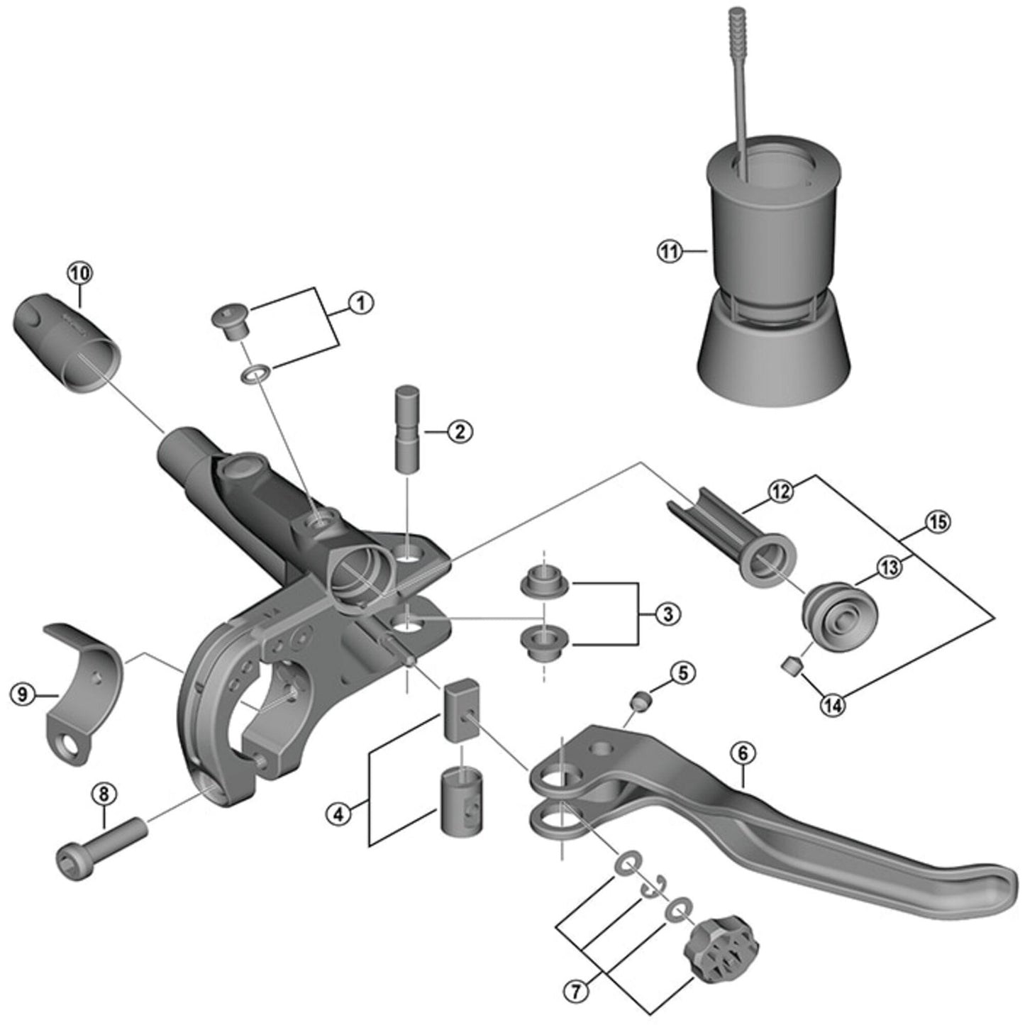 Shimano Spares BL-T8000 lever member and spacer