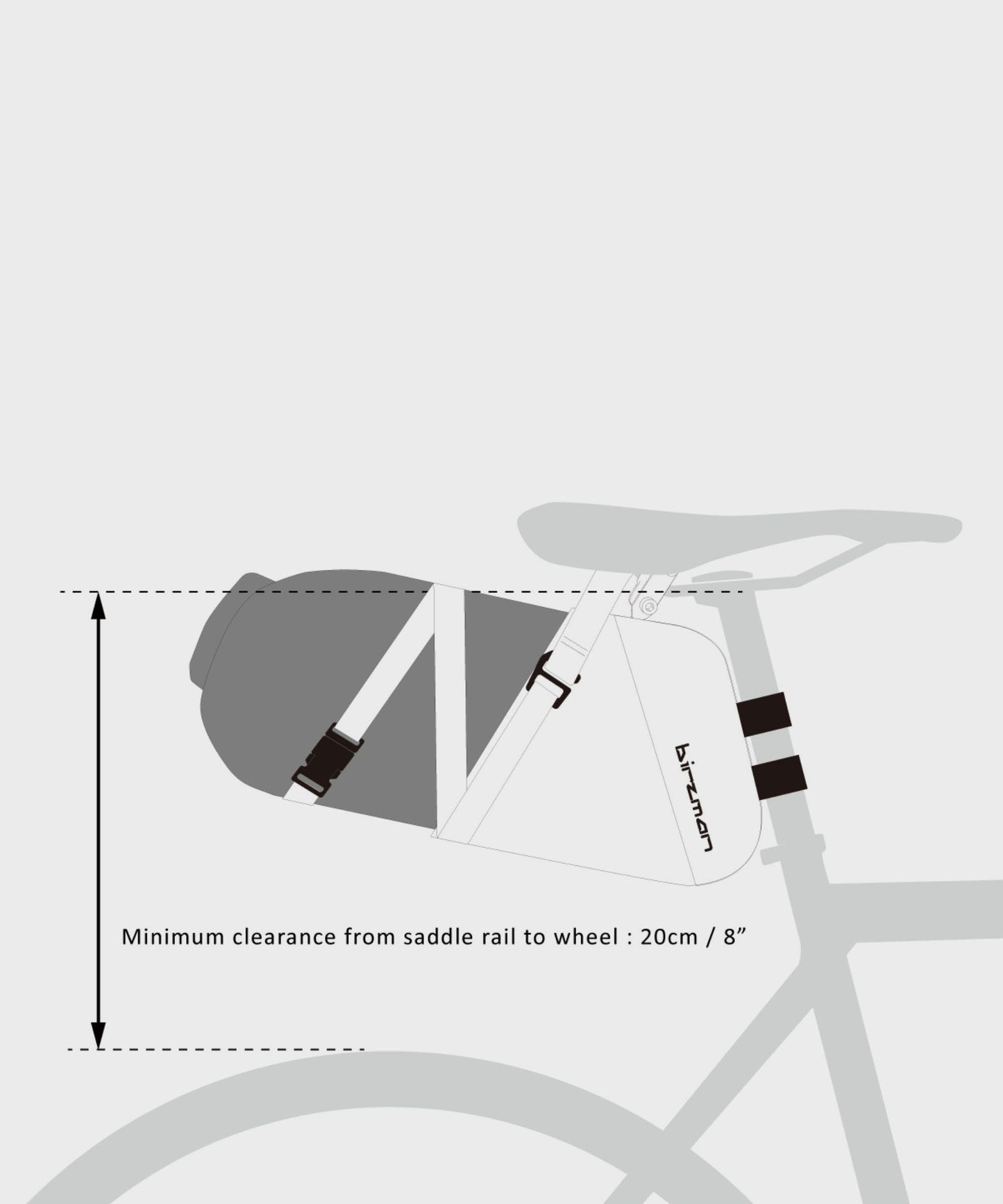 Birzman Packman Saddle Pack (with waterproof carrier)