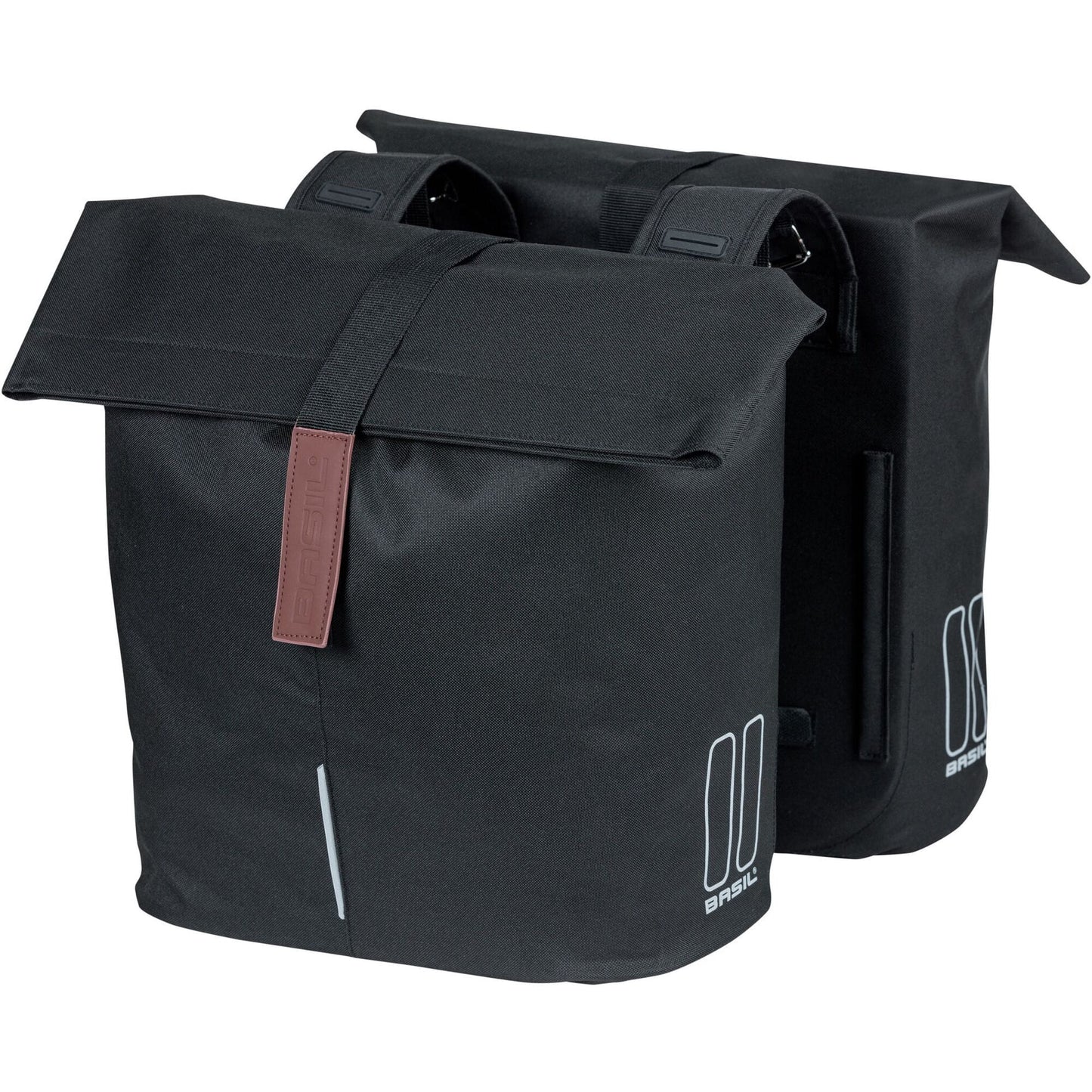 Basil City Double Bicycle Bag 28-32 litre black