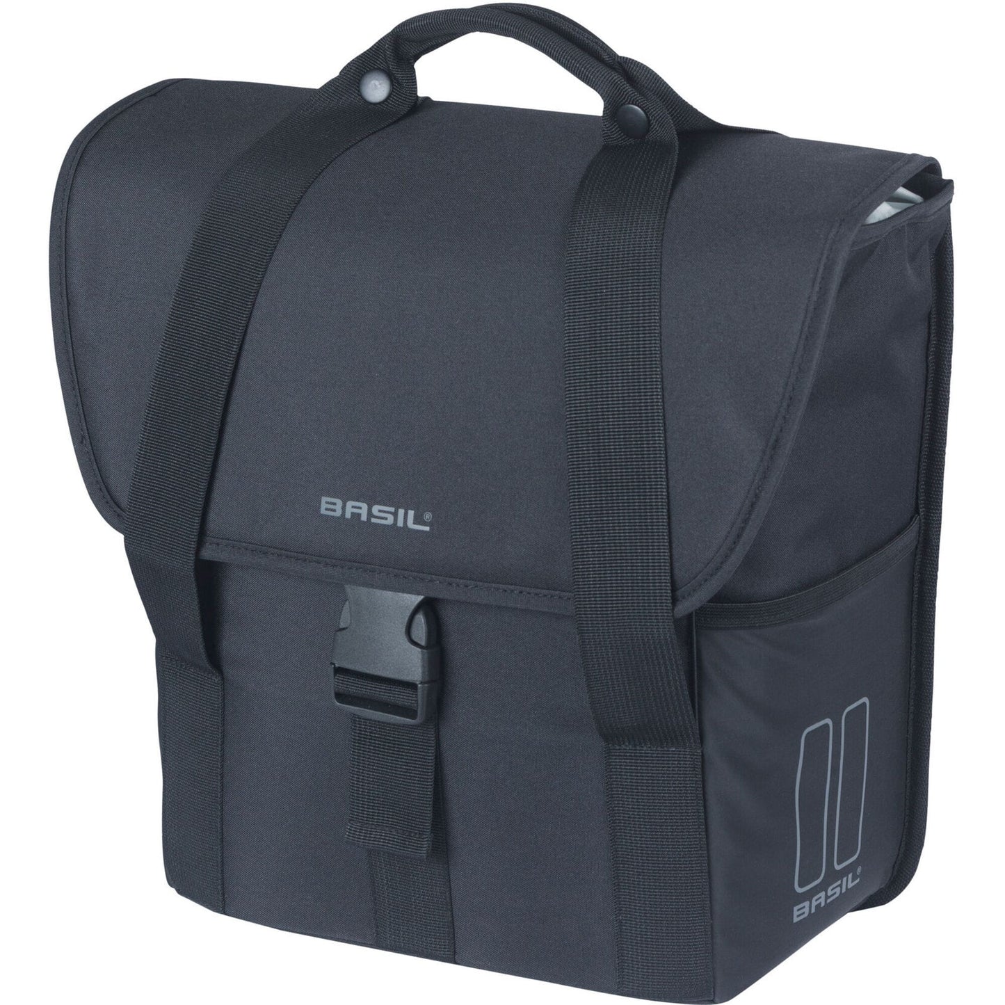 Basil GO Single Bag 16L solid black