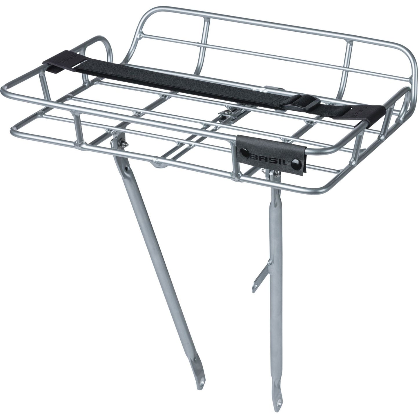 Basil Portland front carrier aluminium natural
