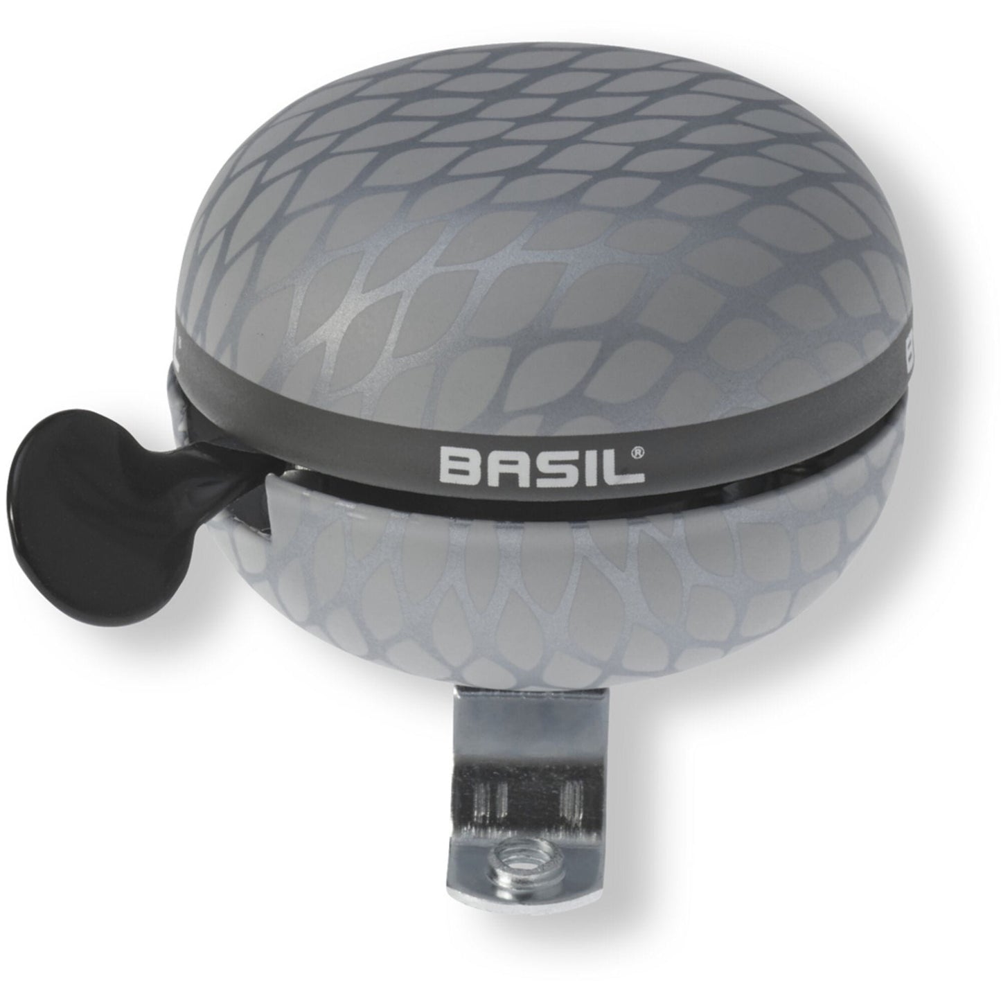 Basil Noir Bicycle Bell 60mm silver metallic
