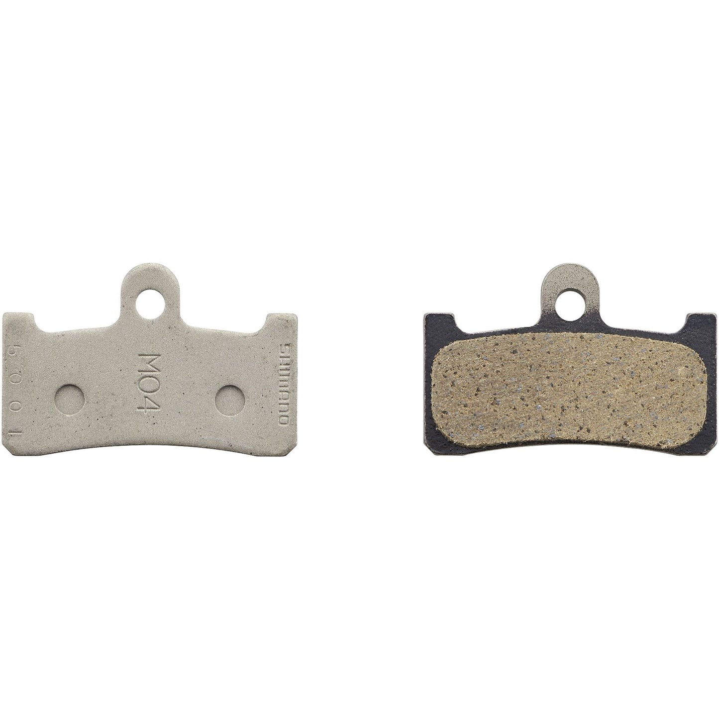 Shimano M04-RX disc pads & spring, resin pad, steel back